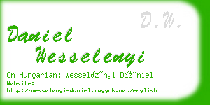 daniel wesselenyi business card